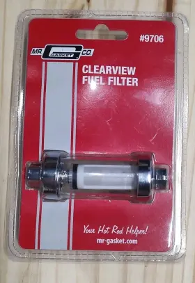 Mr. Gasket 9706 New And Sealed Mr. Clearview Inline Fuel Filter