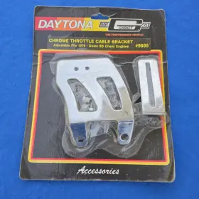 Mr. Gasket 9885 Nos Daytona Sbc Chrome Throttle Cable Bracket Adjustable Pre 79