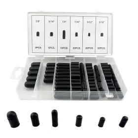 Muffinman 750081327366 80 Piece Vacuum Cap Assortment Carburetor And Rubber Set