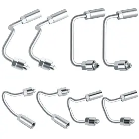 Muhize 756594499699 Fuel Injector Lines - 97371994 High Pressure Silver