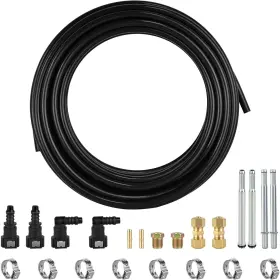 Mupera 756594502627 25 Feet 5/16 Inch Fuel Line Repair Kit - Upgraded Airkit-5/16 Black