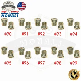 Nonali 723884856050 20pack For Holley Carburetor 1/4-32 Gas Main Jets Assortment Kit 90-99 2 Each-us