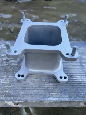 Offenhauser 6091 Chevy Ford Mopar 4 Inch Offy Hi Rise Carburetor Spacer Adapter
