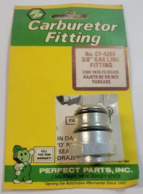 Perfect Parts Cf-428b 1 Inch X Fuel Inlet Thread Bypass For 1972-73 Quadrajet Carburetor