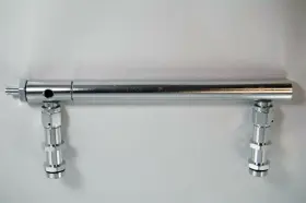 Hr0274 Pirate Mfg Billet Aluminum Holley 4150 Double Pumper Fuel Line Log Clear Anodized Sbc Bbc