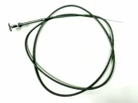 Pirate Mfg Sp6048 6ft Stainless Steel Choke Cable With Chrome Knob Fits Ford/chevy/mopar