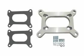 Pirate Mfg Sp9142 1/2 Inch Carb Carburetor Adapter 2bbl Holley To 2 Barrel Rochester With Studs And Gaskets
