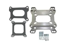 Pirate Mfg Sp9143 1 Inch Aluminum Carburetor Adapter Kit 2 Barrel To 4 Fits Holley/rochester