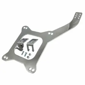 Pirate Mfg Sp9219 Chrome Carburetor Linkage Plate Square Carb Bracket Throttle Return Holley Afb