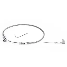 Pqy Se-tcb03 Universal 24 Inch Stainless Steel Throttle Cable Braided Fits For Ford Mustang Gm