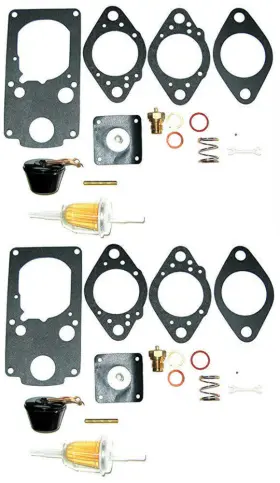 Pro-one Kt-1089 Carburetor Rebuild Kit With Floats 2 Carbs For Brosol / Solex H40/44 Eis Kadron