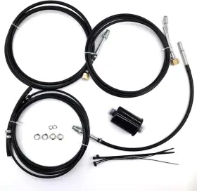 Qhhr 742404455566 Nfr0013 Nylon Fuel Line Replacement Kit Compatible With 1988 1989 1990 Black
