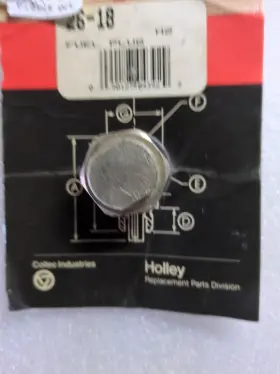 Quick Fuel 26-18-2 Holley Bowl Plug Inlet Fitting 7/8-20 And Gasket Hly-26-18-2 2pack A144