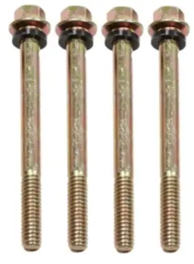 Quick Fuel 849804012877 5-4qft Bowl Screws Med 1-7/8 Inch -gold And Gaskets 5-4
