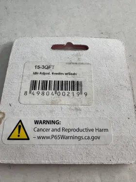 Quick Fuel Technology 849804002199 New 15-3 Idle Adjustment Needles With Seals Pair Mixture Screws Ay