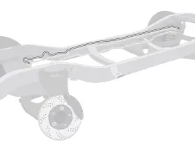 Right Stuff Tgl3651 Front-to-rear Fuel Line For 1981-1987 Gm Truck V8 Oe Steel