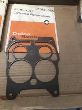 Rochester 1486564 1967-69 Cadillac 4 Barrel Carburetor Flange Gasket Nos