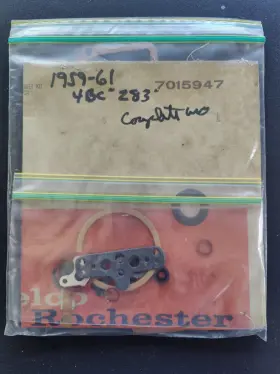Rochester 7015847 Nos Oem 1956-58 Chevy 283 V8 4bbl Carburetor Gasket Kit Gm