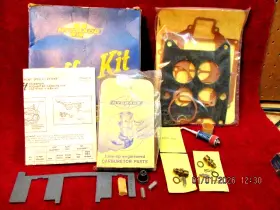 Rochester A187r 1957 Pontiac 347cu. Inch 4gc Carburetor Kit With Leather Pump/steel Needles