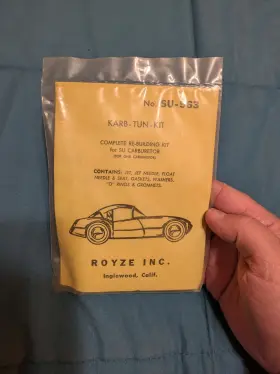 Royze Su-963 Inc Complete Re-building Kit For Su Carburetor New Sealed Nos