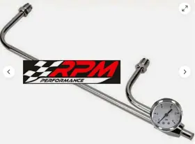 Rpm 5269 Holley Street Avenger Chrome Fuel Line Carburetor Carb 570 670 770 870 Gauge