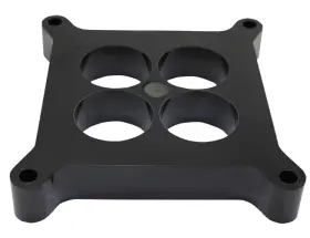 Rpm Performance 435435 Holley Edelbrock Carburetor Spacer Phenolic 1 Inch Open 4 Hole Black