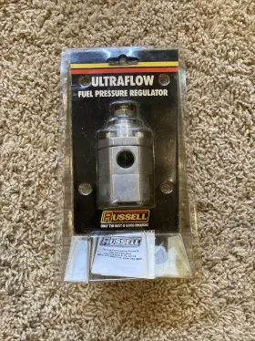 Russell 4533 Ultraflow Fuel Pressure Regulator Polished. New In Box