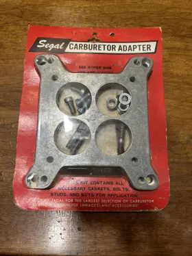 Segal 82007 Holley / Afb Carburetor Adapter To Small Base Manifolds