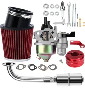 Sofo Gx160-gx200 Carburetor Racing 212cc Performance Kit With Air Filter Exhaust Pipe For