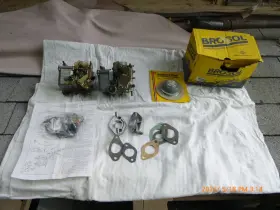 Solex H30/31 One Each Pict And Bocar 34 Pict-3 Carbs With Adapters For Vw