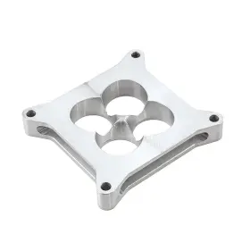 Speedmaster Pce120.1008.01 Carburetor Spacer 1 Inch Aluminum Clear Anodized 4150 Square Bore 4-port