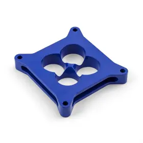 Speedmaster Pce120.1008.03 1 Inch 4150 Cnc Carb Spacer Square Bore 4 Port Blue