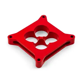 Speedmaster Pce120.1008.04 1 Inch 4150 Cnc Carb Spacer Square Bore 4 Port Red