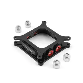 Speedmaster Pce474.1002 Aluminum 4150 To 4500 Cnc Machined Carburetor Spacer With Burst Panel Check Valves
