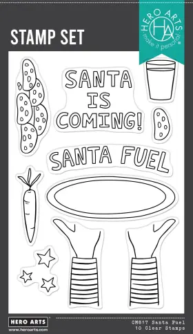 Spellbinders 085700949248 Hero Arts Yule Fuel Clear Stamp Set-santa - 5a0039cj-1h8hv