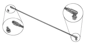 Steinjager J0013190 For 1/4-28 Carburetor Linkage 24.50 Inches Long