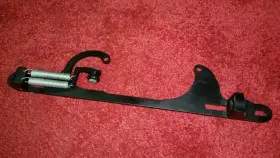 Summit Racing Sum-210239blk Billet Aluminum Throttle Cable Bracket For Holley Or Edelbrock Carburetors