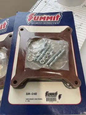 Summit Racing Sum-g1402 G1402 4-barrel Square Bore 4-hole Spacer .5 Thick 2 Pack