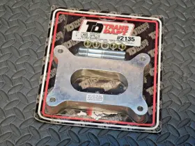 Td Trans Dapt 2135 1 Inch Aluminum Carburetor Spacer 2v Holley 350 500 650 Carter Ford Chevy