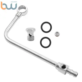 Bw1513624th Tinvhy 8126 Fuel Line With 3/8 Inch Barbed End Inlet Without Filter Silver Chrome Steel Bw1513624th Tinvhy 8126 Fuel Line With 3/8 Inch Barbed End Inlet Without Filter Silver Chrome Steel