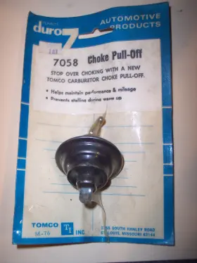 Tomco 7058 Choke Pull Off New Older Stock Pre Bar Code