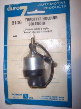 Tomco 8106 Throttle Holding Solenoid New Older Stock