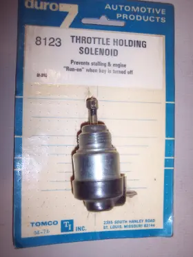 8123 Tomco Throttle Holding Solenoid New Older Stock