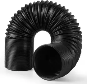 Tongze 202494 2.5 Inch Cold Air Intake Pipe Universal Flexible Duct With Length From Black