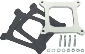 Trans-dapt Performance T2063 Holley Inch Hiker Carburetor Spacer Set 3/8 Tall Open Center