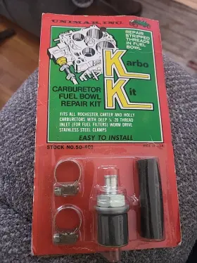 Unimar Inc. 50-401 Karbo Kit Carburetor Fuel Bowl Repair Fitting Rochester Carter Holly