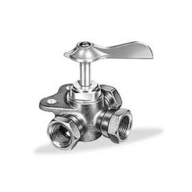 Velvac 060004 3-way Fuel Cock Valve 3/8 Fpt -