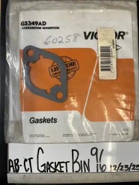 Victor G5349ad Carburetor Mounting Gasket - Nos Sealed 60258