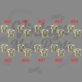 Vintage-moto-parts 723884849274 20pcs For Holley Carburetor 1/4-32 Gas Main Jets Kit 2 Each 20pack 80-2 80-89-us