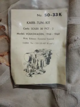 Volkswagen So-33k Karb-tun-kit Carburetor Kit 1968-1969